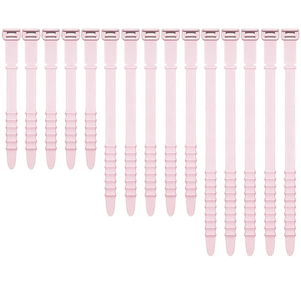 15PCS Silicone Zip Ties Set