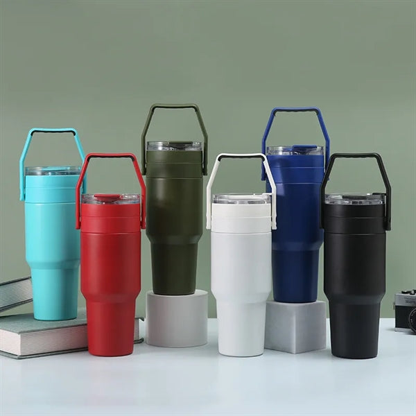 30oz Stainless Steel Cup Large Thermos With Handle