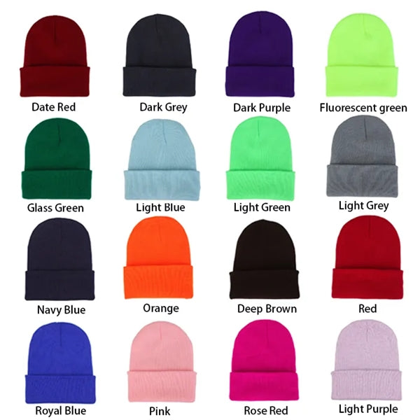 Knit Beanie with Woven Label