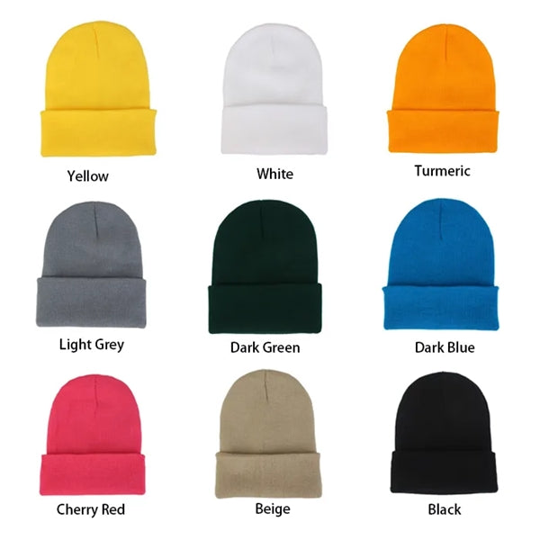 Knit Beanie with Woven Label