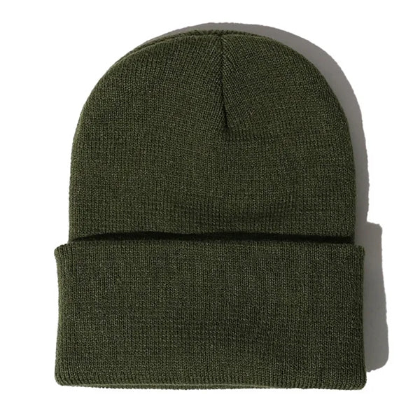 Knit Beanie with Woven Label