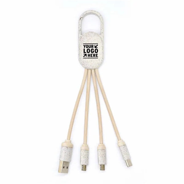 Wheat Straw Biodegradable USB Charging Cable