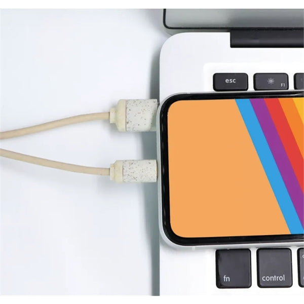 Wheat Straw Biodegradable USB Charging Cable
