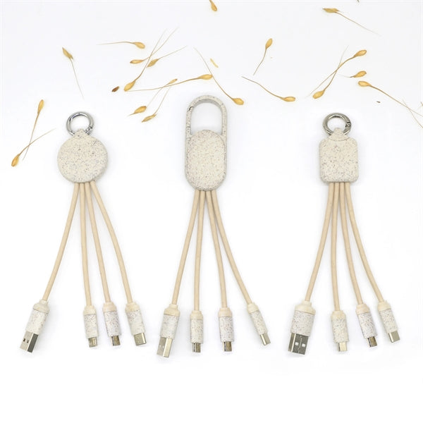 Wheat Straw Biodegradable USB Charging Cable
