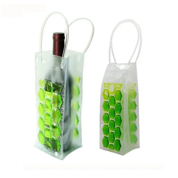 Beverages Cooler Honeycomb Ice Gel Bag For Wine Beer Bottle