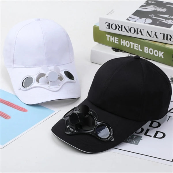 Comfortable Baseball Cap with Solar Power Cool Fan