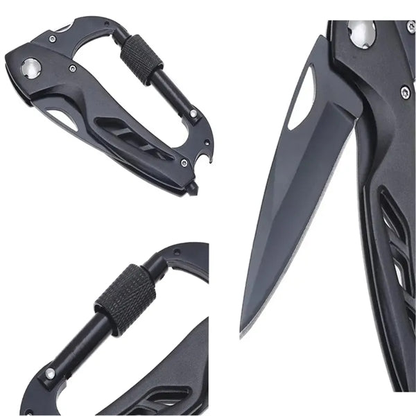 Multitool Folding Pocket Carabiner Knife