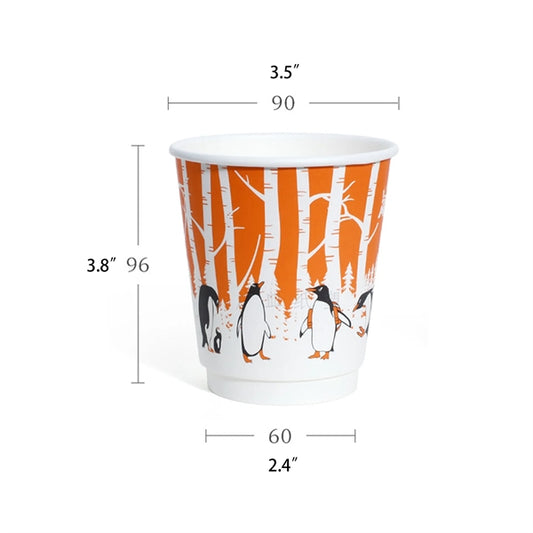 Double Layered 9.5oz Custom Logo Paper Cups