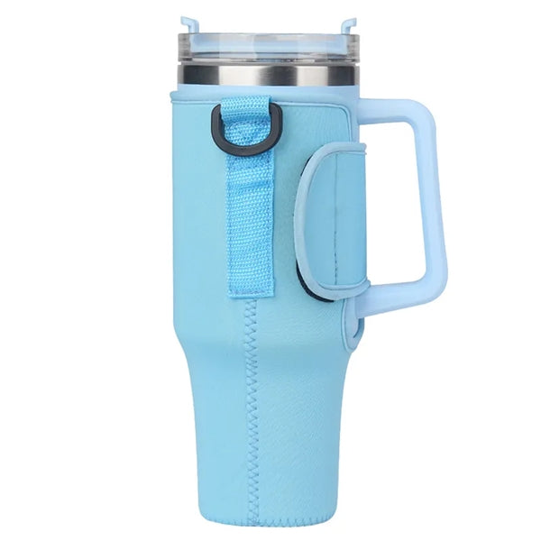 40OZ Bottle Pouch Holder with Adjustable Shoulder Strap