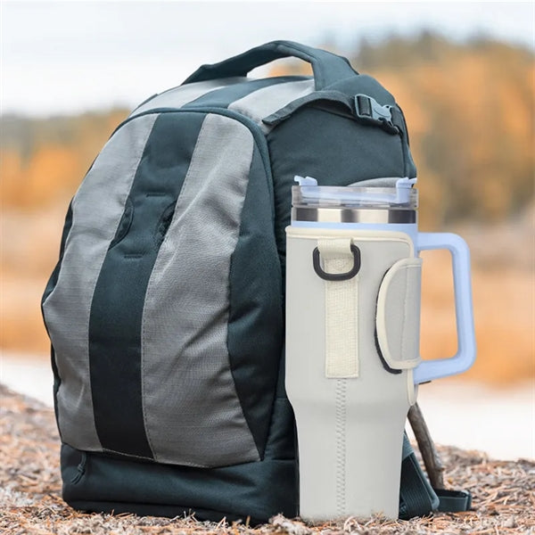 40OZ Bottle Pouch Holder with Adjustable Shoulder Strap