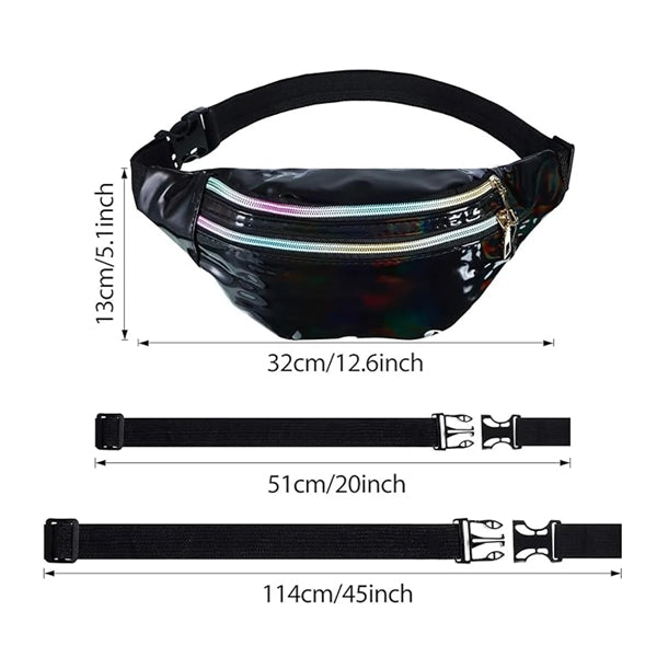 Fanny Pack Metallic Color Sport Waistbag