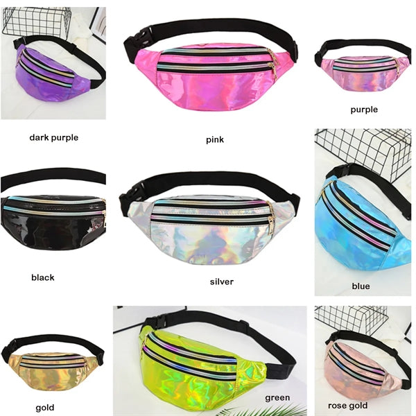 Fanny Pack Metallic Color Sport Waistbag