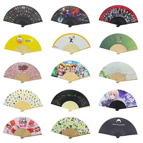Bamboo Silk Folding Fan Handheld