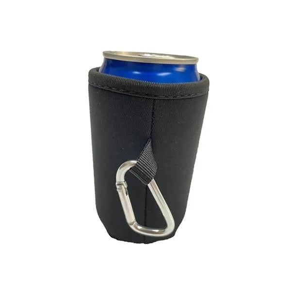 Collapsible Can Cooler with Carabiner