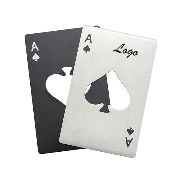 Ace of Spades Credit Card Size Bottle Opener