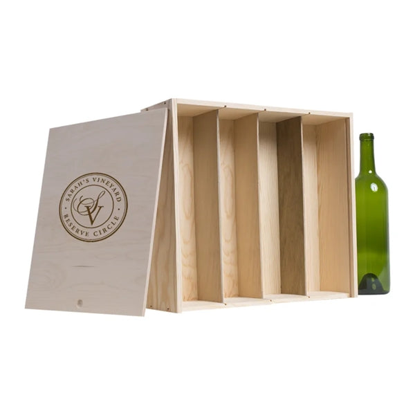 4-Bottle Wood Wine Box