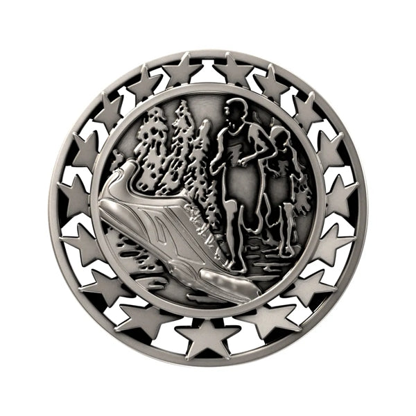 2 1/2" Cross Country Star Medal
