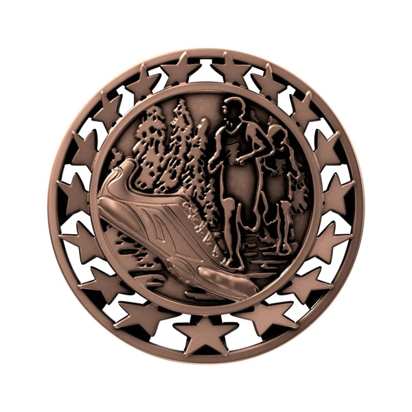 2 1/2" Cross Country Star Medal