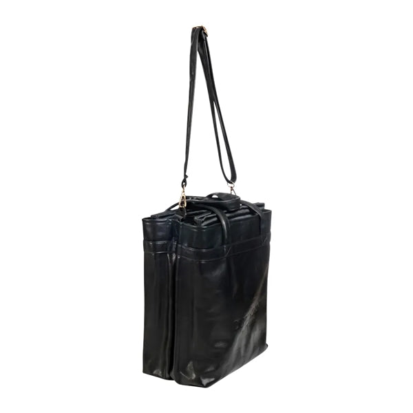 Leather Four Bottle Salesperson Tote Bag