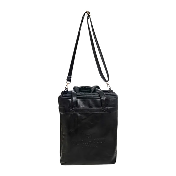 Leather Four Bottle Salesperson Tote Bag