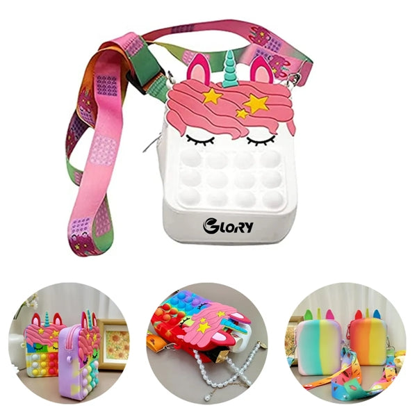 Silicone Pop Unicorn Coin Purse