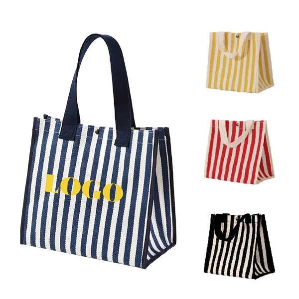 Striped Tote Shopping Bag