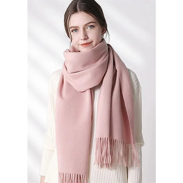 Classic Cashmere Feel Blanket Scarf Wrap Shawl With Tassel