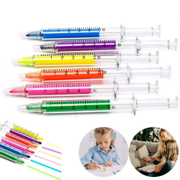 Syringe Shape Highlighter Pens
