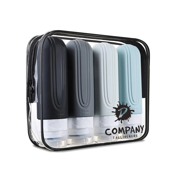 3oz Portable Leak Proof SiliconeTravel Bottle For Toiletries