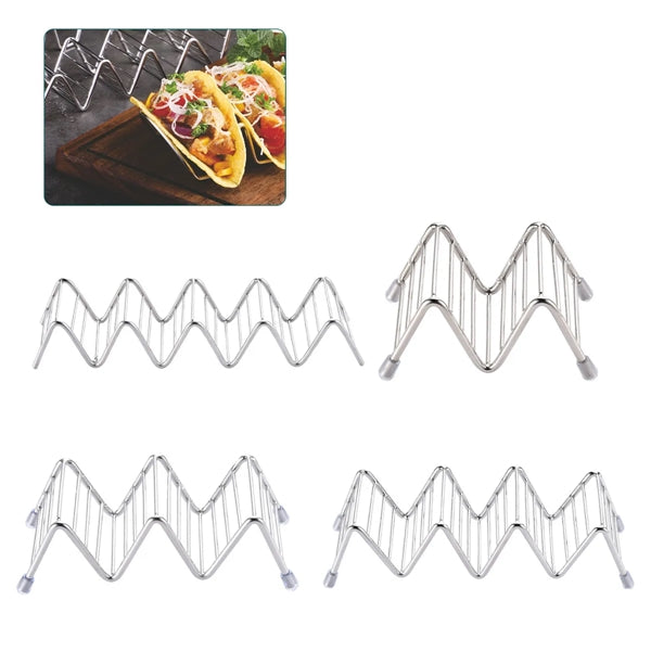 Food Grade Stainless Steel Taco Pancake Holder Stand