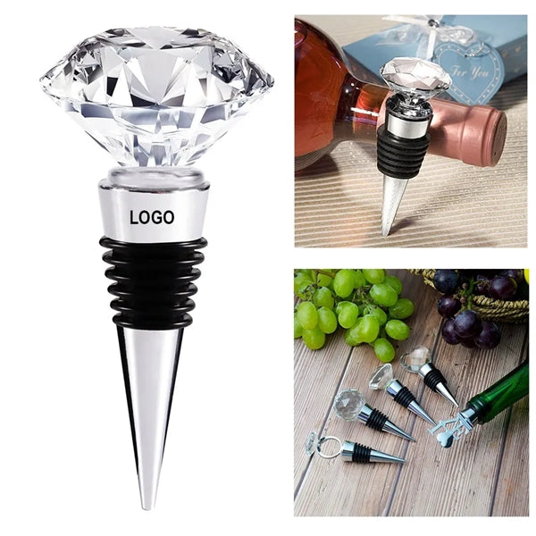 Crystal Wine and Beverage Bottle Stopper