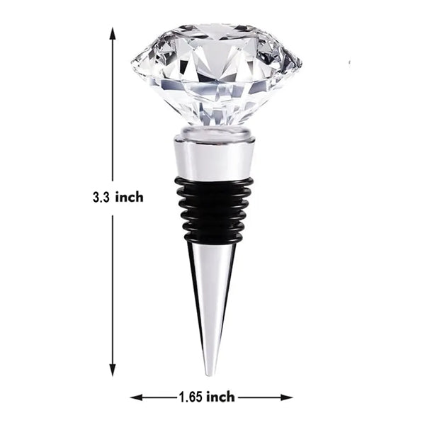 Crystal Wine and Beverage Bottle Stopper