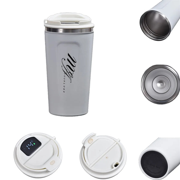 18 OZ Stainless Coffee Cup Tumbler Temperature Plastic Lid