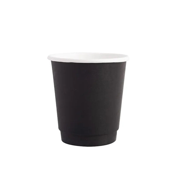 8oz Hot Coffee Black Disposable Paper Cup