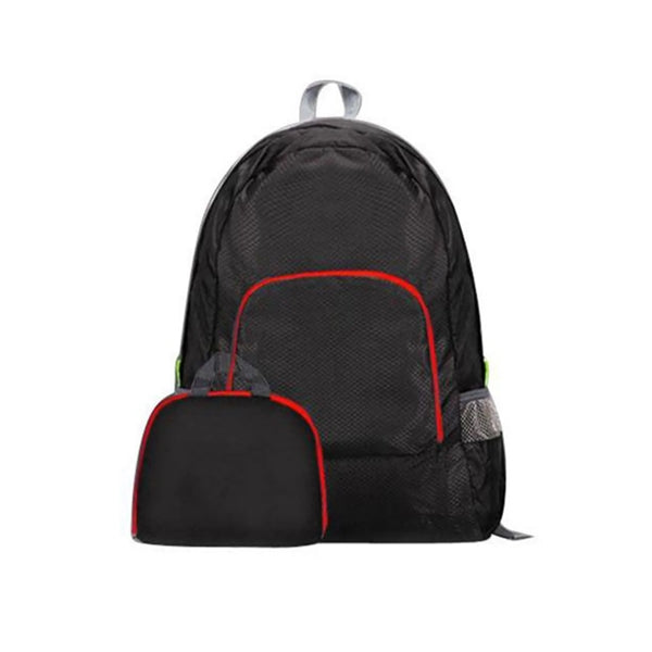 Classic Fold Backpack With Front Logo Design