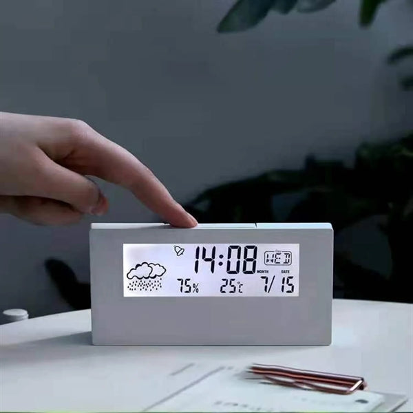 Large Display Desk Clock With Night Light