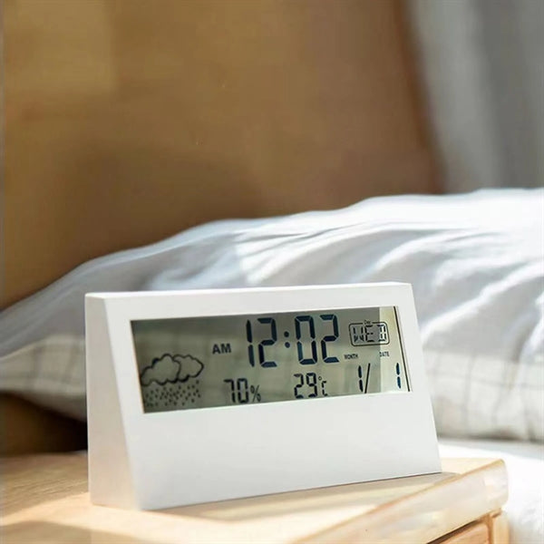 Large Display Desk Clock With Night Light
