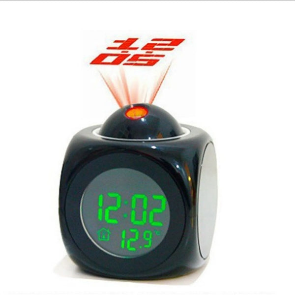 Digital Alarm Clock With Multifunctional LED Projection
