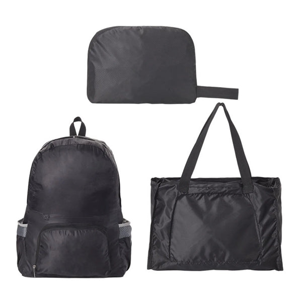 3in1 Lightweight Polyester Backpack With A Storage Bag