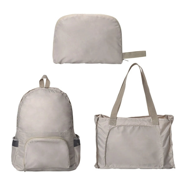 3in1 Lightweight Polyester Backpack With A Storage Bag