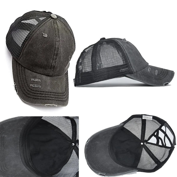 Baseball Ponytail Cross Hat