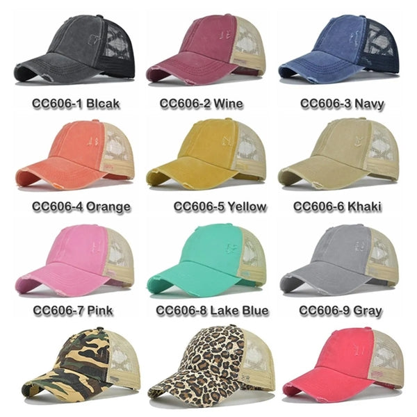 Baseball Ponytail Cross Hat