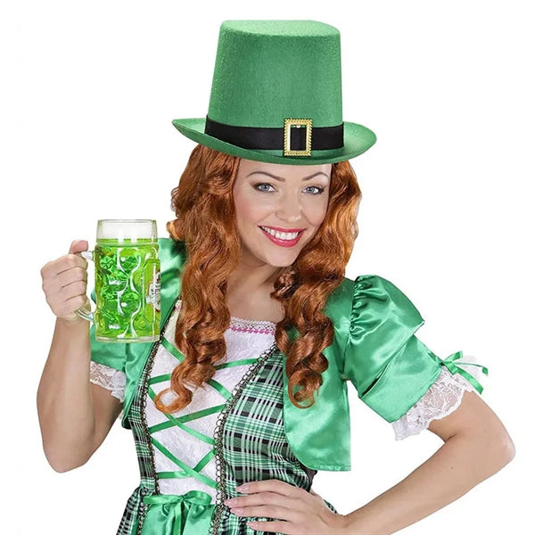 Green St Patricks Day Top Hat