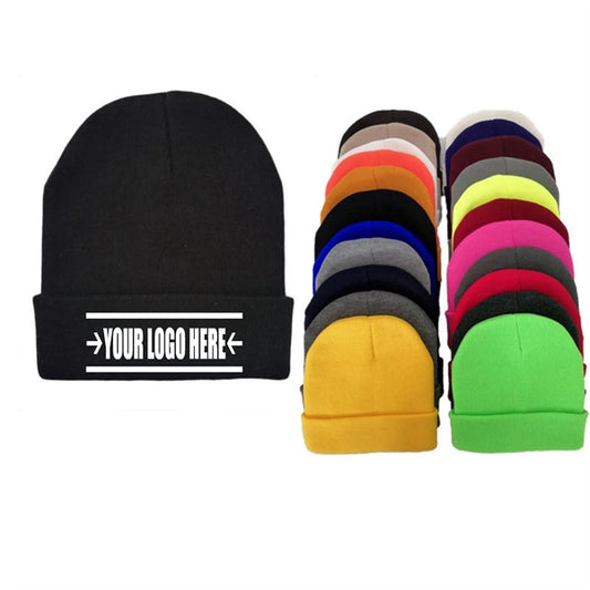 Plain Knitted Beanie Hats