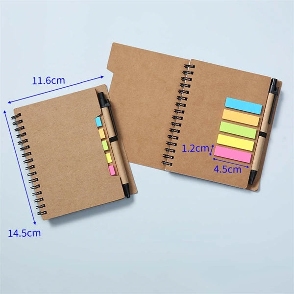 Portable Spiral Notebook with Page Marker