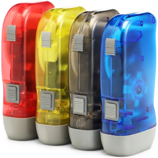 Hand-Powered Crank Flashlight for Camping, Home, Emergency