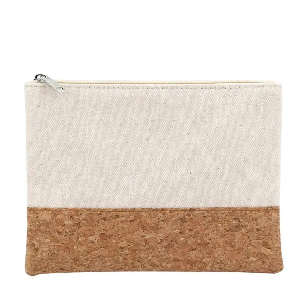 Eco friendly Cork and Canvas Cosmetic Bag