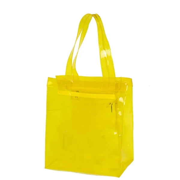 Jelly Clear PVC Shopping Beach Tote Bags