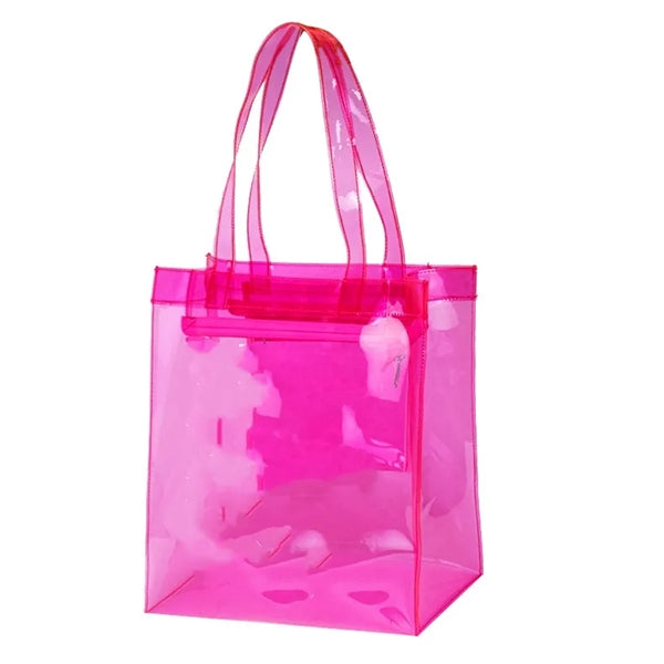 Jelly Clear PVC Shopping Beach Tote Bags