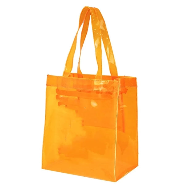 Jelly Clear PVC Shopping Beach Tote Bags